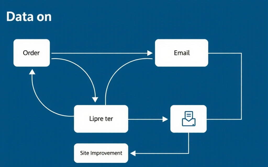 Diagramme montrant les usages des données, comme traitement des commandes et analyse