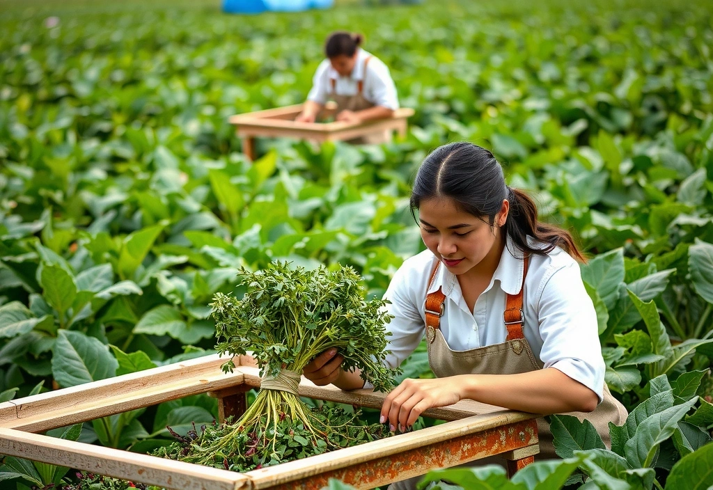 Fournisseurs biologiques récoltant des plantes pour Eiffelvitvb